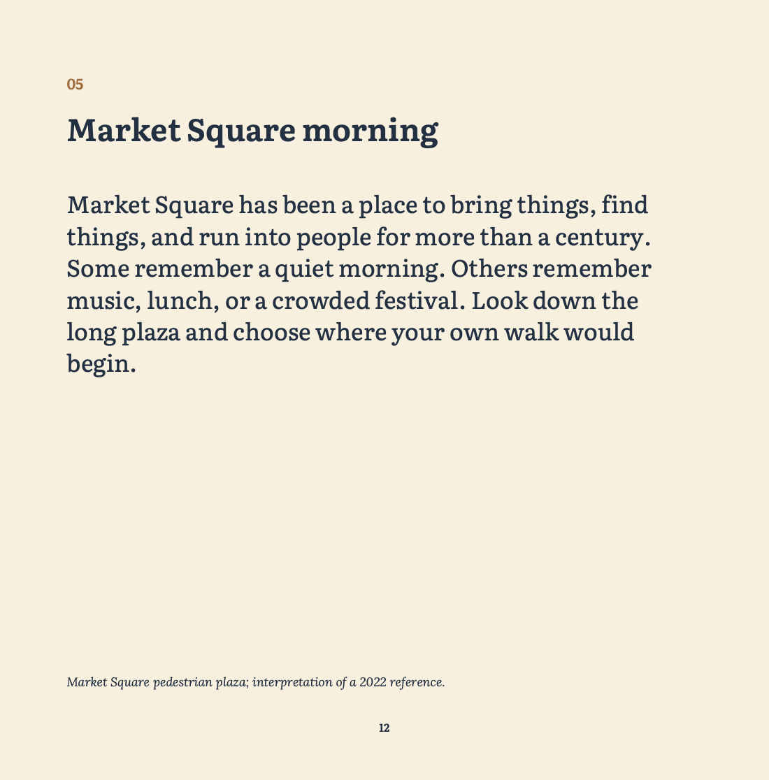 Interior preview page 12 from This Is Knoxville with Market Square morning text.