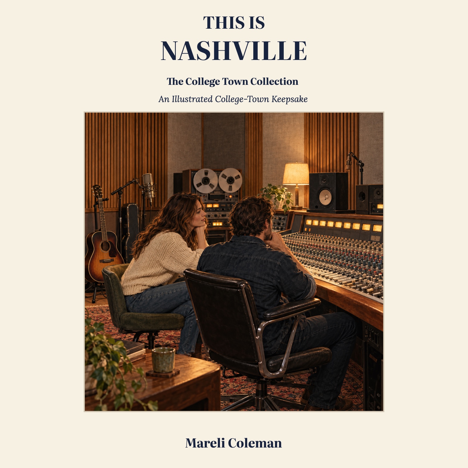 Front cover of This Is Nashville by Mareli Coleman, featuring a Music Row studio scene
